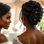 Simple Wedding Hairstyles for Black Brides